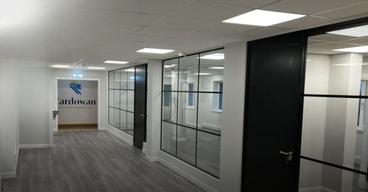 Office Refurbishment electrical works at Cardowan Creameries, Glasgow