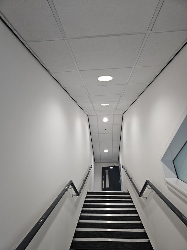 Office and Warehouse Fit-Out electrical works at Earl Haig Road, Hillington, Glasgow - completed works