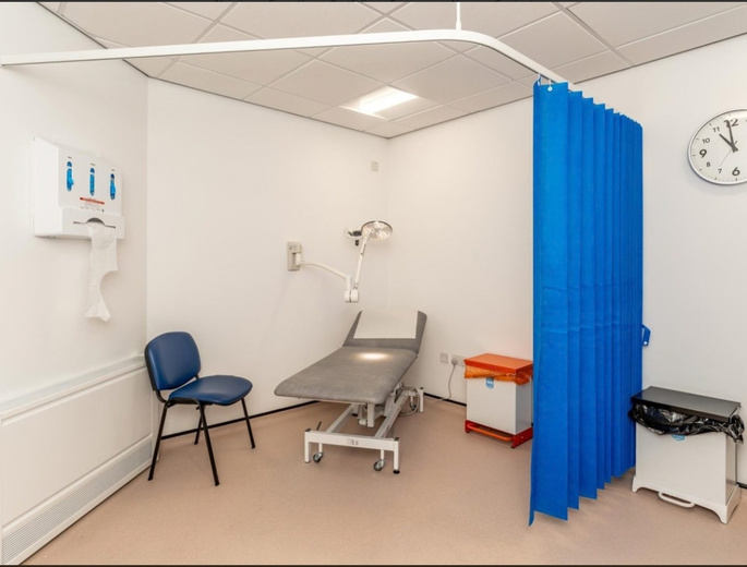 Consultation Room Refurbishment electrical works at Cardonald Medical Center, Cardonald, Glasgow - installation detail