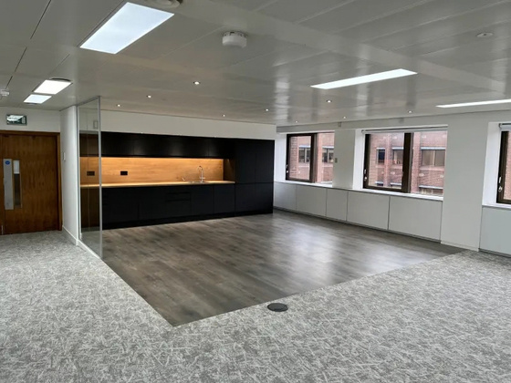 Office Fit-Out electrical works at George House, George Square, Glasgow - completed works